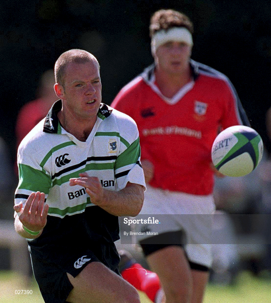 14 August 1999; Mel Deane of Connacht during the Guinness Interprovincial Championship match between Connacht and Munster at the Sportsgrounds in Galway. Photo by Brendan Moran/Sportsfile