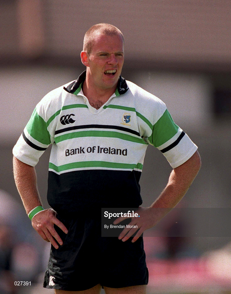 14 August 1999; Mel Deane of Connacht during the Guinness Interprovincial Championship match between Connacht and Munster at the Sportsgrounds in Galway. Photo by Brendan Moran/Sportsfile