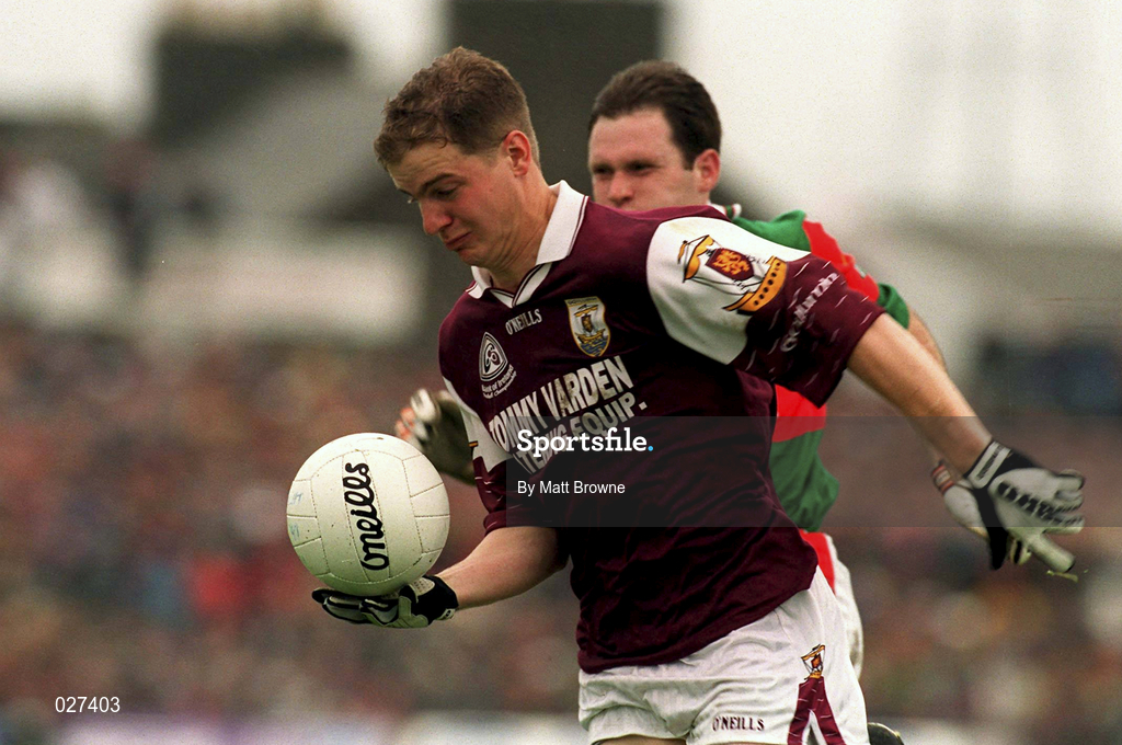 18 July 1999; Michael Donnellan of Galway during the Connacht Senior Football Championship Final Replay between Mayo and Galway at Tuam Stadium in Galway. Photo by Matt Browne/Sportsfile