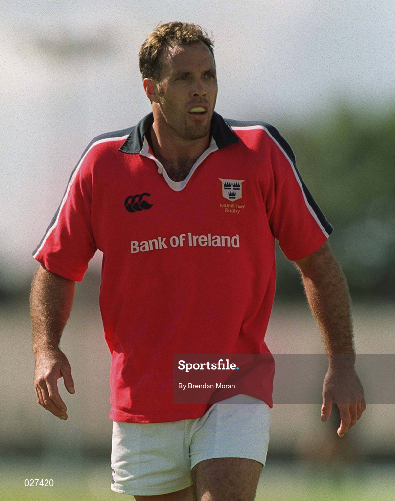 14 August 1999; Mike Mullins of Munster during the Guinness Interprovincial Championship match between Connacht and Munster at the Sportsgrounds in Galway. Photo by Brendan Moran/Sportsfile