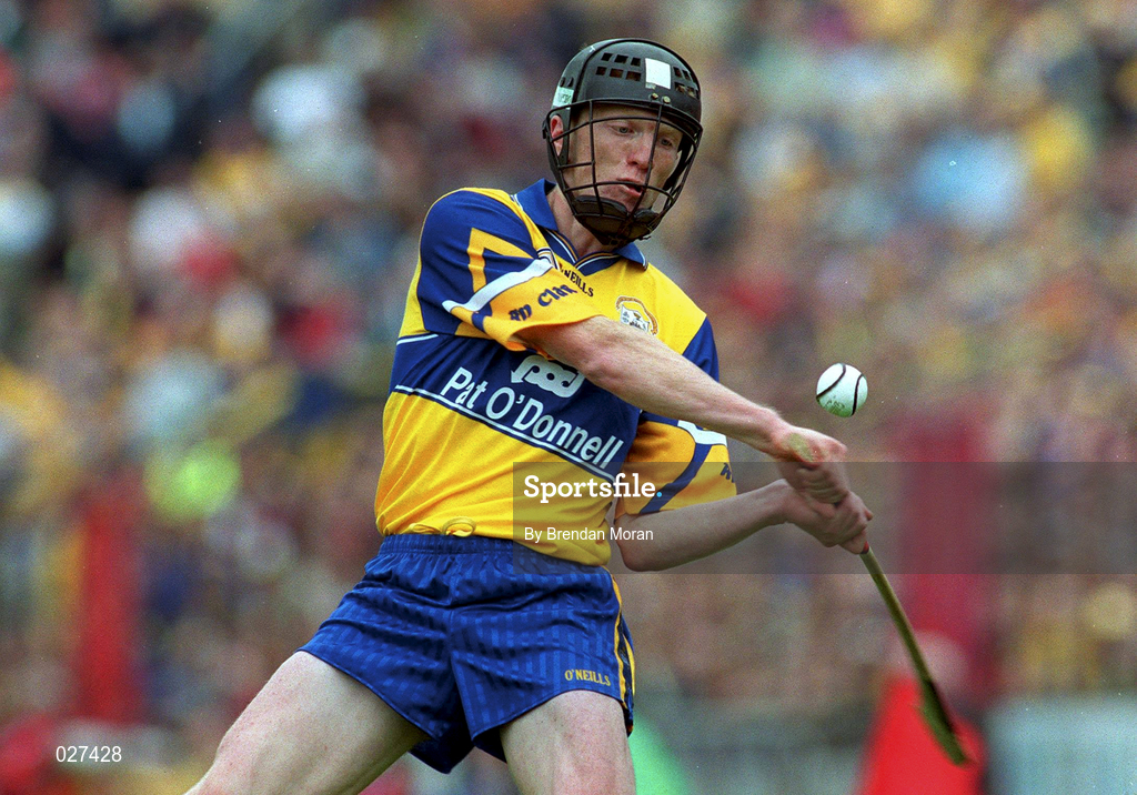 12 June 1999; Niall Gilligan of Clare during the Munster Senior Hurling Championship Semi final Replay match between Clare v Tipperary at Páirc Uí Chaoimh in Cork. Photo by Brendan Moran/Sportsfile