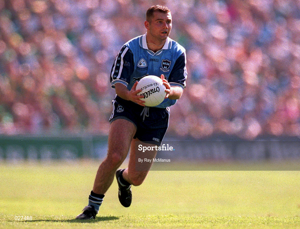 1 August 1999; Paul Croft of Dublin during the Bank of Ireland Leinster Senior Football Championship Final match between Dublin and Meath at Croke Park in Dublin. Photo by Ray McManus/Sportsfile