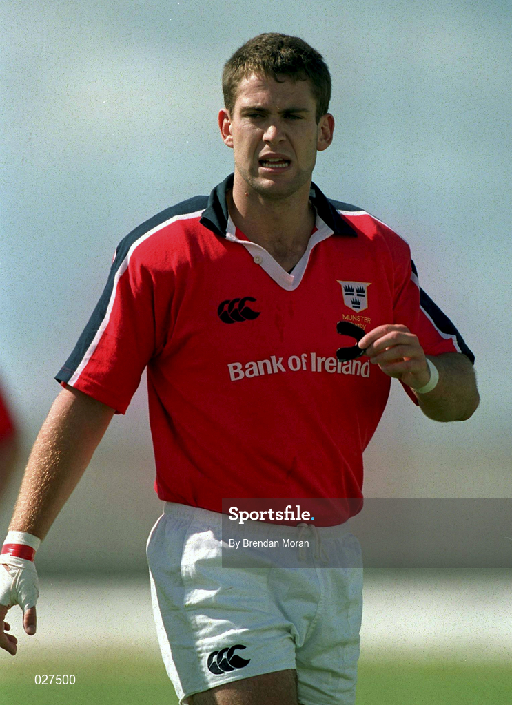 14 August 1999; Tom Tierney of Munster during the Guinness Interprovincial Championship match between Connacht and Munster at the Sportsgrounds in Galway. Photo by Brendan Moran/Sportsfile