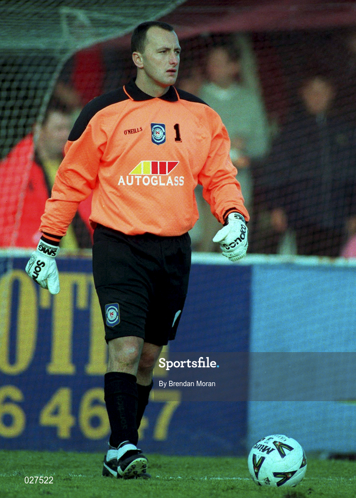 14 July 1999; Trevor Wood of St Patrick's Athletic during the UEFA Champions League Qualifying match between St Patricks Athletic and FSC Zimbru at Richmond Park in Dublin. Photo by Brendan Moran/Sportsfile