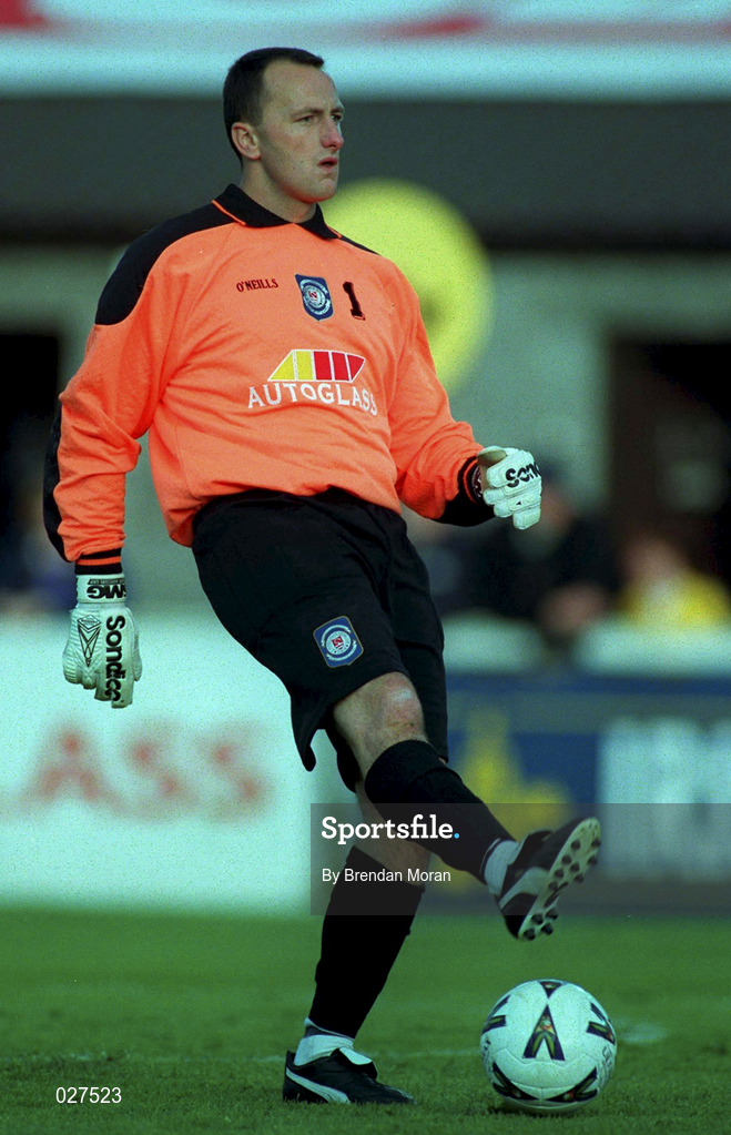14 July 1999; Trevor Wood of St Patrick's Athletic during the UEFA Champions League Qualifying match between St Patricks Athletic and FSC Zimbru at Richmond Park in Dublin. Photo by Brendan Moran/Sportsfile