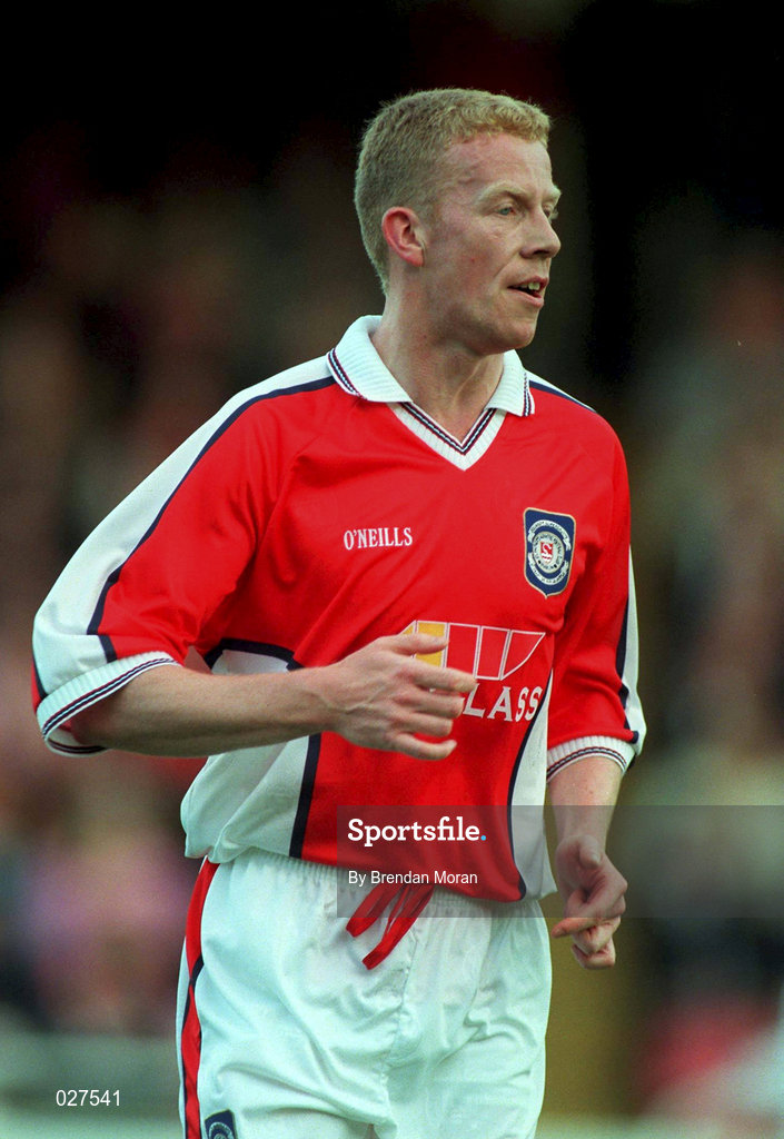 14 July 1999; Stephen McGuinness of St Patrick's Athletic during the UEFA Champions League Qualifying match between St Patricks Athletic and FSC Zimbru at Richmond Park in Dublin. Photo by Brendan Moran/Sportsfile