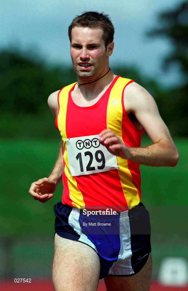 25 July 1999; Stephen North competing in the men's 800m during the TNT Irish National Senior Track & Field Championships - Day 2 at Morton Stadium in Santry, Dublin. Photo by Matt Browne/Sportsfile