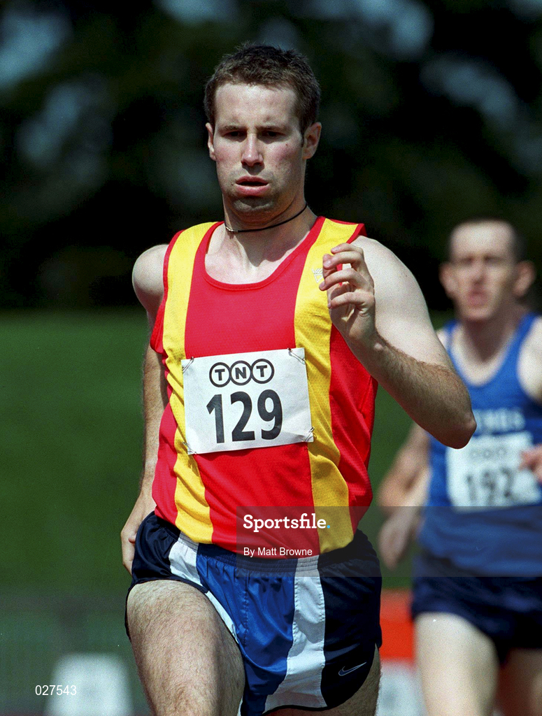 25 July 1999; Stephen North competing in the men's 800m during the TNT Irish National Senior Track & Field Championships - Day 2 at Morton Stadium in Santry, Dublin. Photo by Matt Browne/Sportsfile