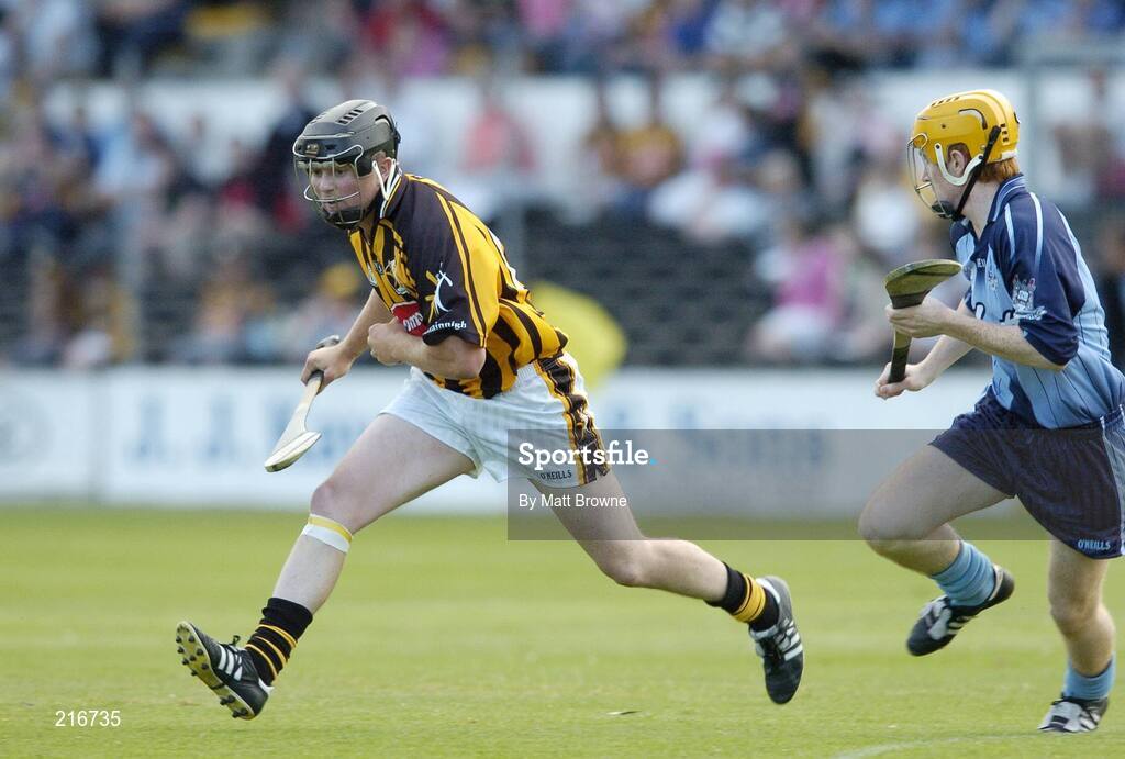 27 July 2006; Eddie O'Donoghue, Kilkenny, in action against Damien O'Reilly, Dublin. Erin U21 Leinster Hurling Final, Kilkenny v Dublin, Nowlan Park, Kilkenny. Picture credit; Matt Browne / SPORTSFILE
