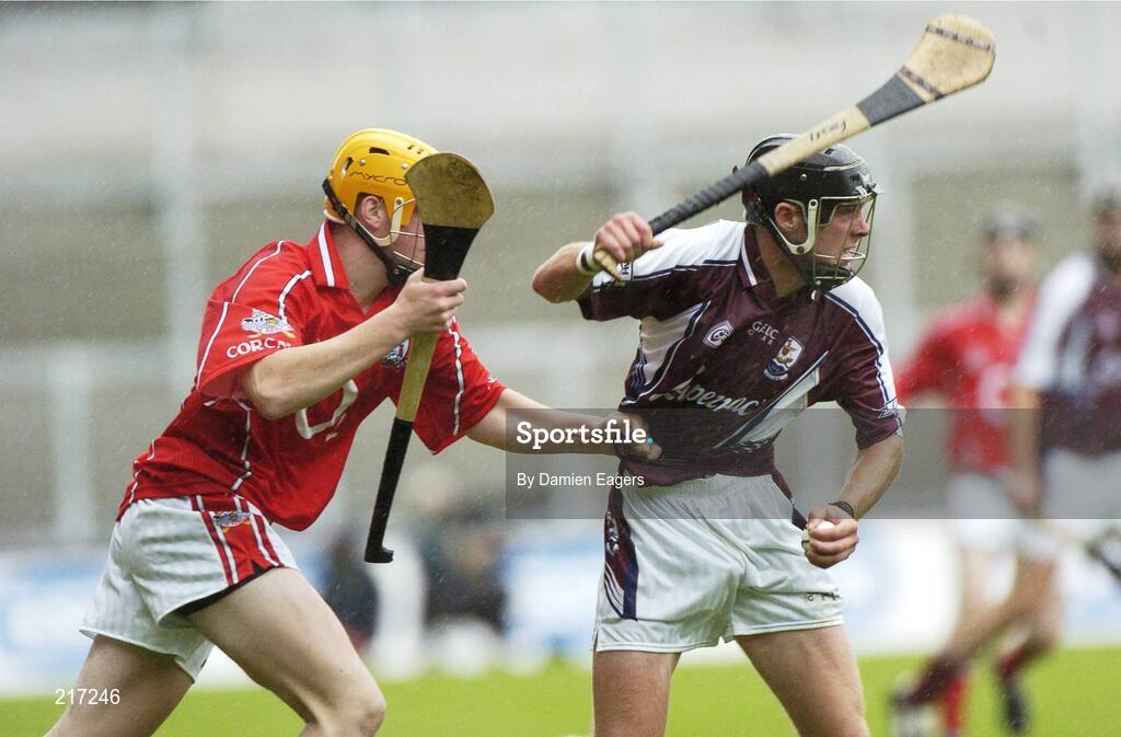 6 August 2006; Eoin Forde, Galway, in action against Colm O'Neill, Cork. ESB All-Ireland Minor Hurling Championship Semi-Final, Cork v Galway, Croke Park, Dublin. Picture credit; Damien Eagers / SPORTSFILE