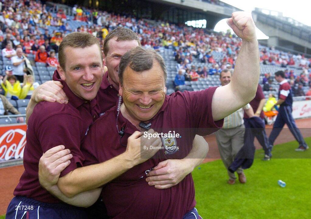 6 August 2006; Galway manager Mattie Murphy with selector Francis Forde, left. ESB All-Ireland Minor Hurling Championship Semi-Final, Cork v Galway, Croke Park, Dublin. Picture credit; Damien Eagers / SPORTSFILE