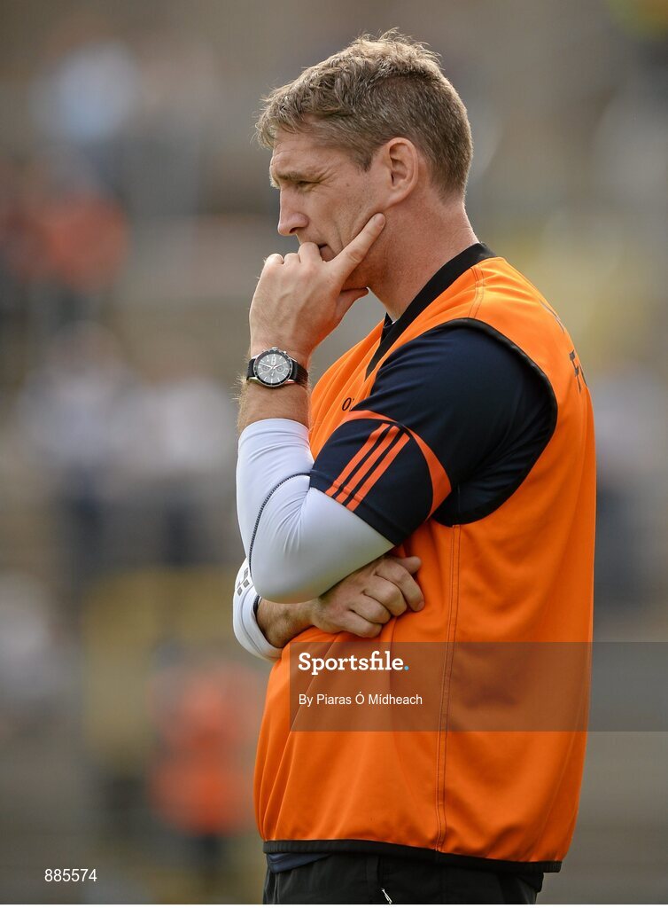 6 July 2014; Armagh assistant manager Kieran McGeeney. Ulster GAA Football Senior Championship, Semi-Final Replay, Armagh v Monaghan, St Tiernach's Park, Clones, Co. Monaghan. Picture credit: Piaras Ó Mídheach / SPORTSFILE