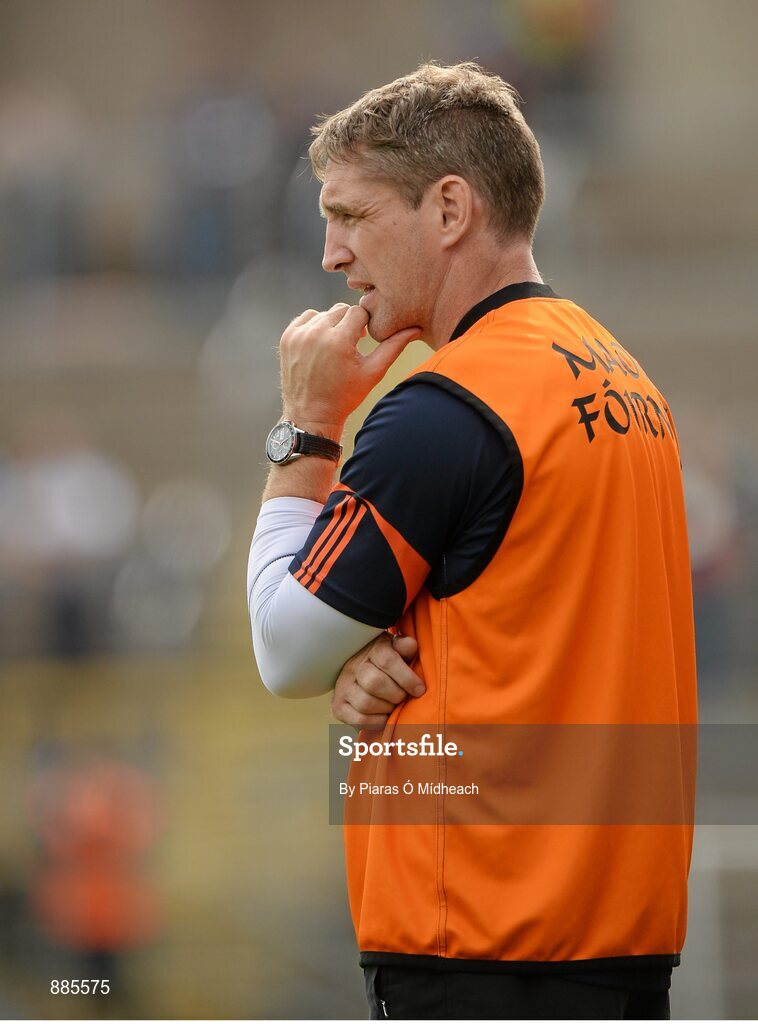 6 July 2014; Armagh assistant manager Kieran McGeeney. Ulster GAA Football Senior Championship, Semi-Final Replay, Armagh v Monaghan, St Tiernach's Park, Clones, Co. Monaghan. Picture credit: Piaras Ó Mídheach / SPORTSFILE