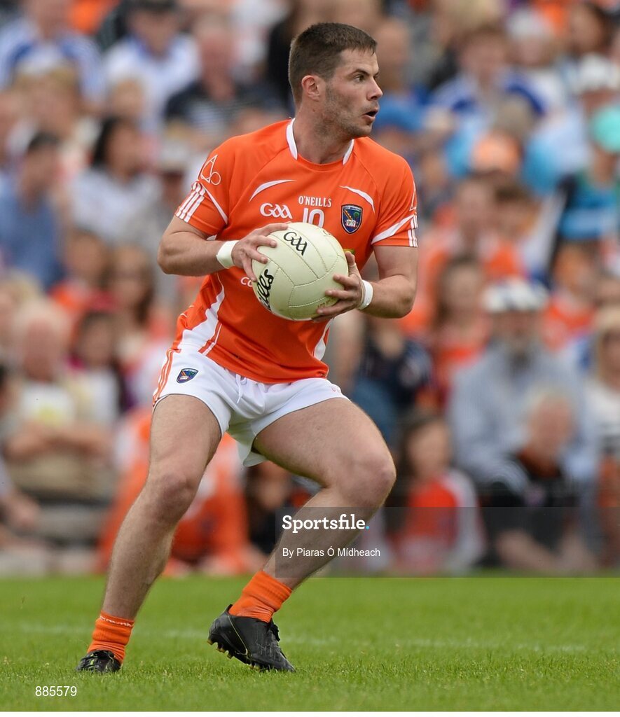 6 July 2014; Eugene McVerry, Armagh. Ulster GAA Football Senior Championship, Semi-Final Replay, Armagh v Monaghan, St Tiernach's Park, Clones, Co. Monaghan. Picture credit: Piaras Ó Mídheach / SPORTSFILE