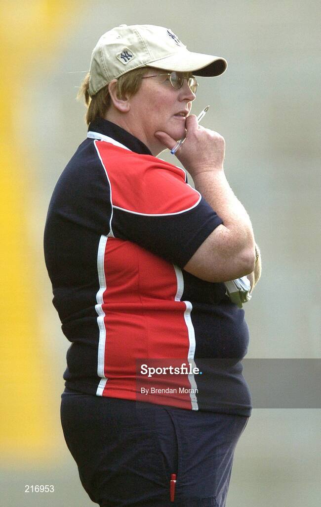 29 July 2006; Mary Collins, Cork team manager. TG4 Ladies Munster Senior Football Final, Cork v Waterford, Gaelic Grounds, Limerick. Picture credit; Brendan Moran / SPORTSFILE