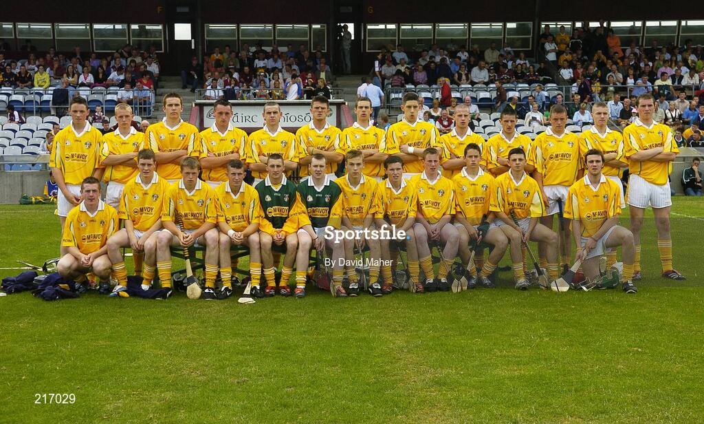 23 July 2006; The Antrim minor team. ESB All-Ireland Minor Hurling Championship Quarter-Final, Galway v Antrim, Cusack Park, Mullingar, Co. Westmeath. Picture credit: David Maher / SPORTSFILE
