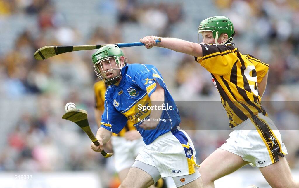 13 August 2006; Timmy Dalton, Tipperary, in action against Mark Bergin Kilkenny. All-Ireland Minor Hurling Championship, Semi-Final, Kilkenny v Tipperary, Croke Park, Dublin. Picture credit; Matt Browne / SPORTSFILE