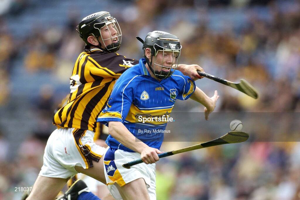 13 August 2006; Seamus Hennessy, Tipperary, in action against David Langton, Kilkenny, All-Ireland Minor Hurling Championship, Semi-Final, Kilkenny v Tipperary, Croke Park, Dublin. Picture credit; Ray McManus / SPORTSFILE