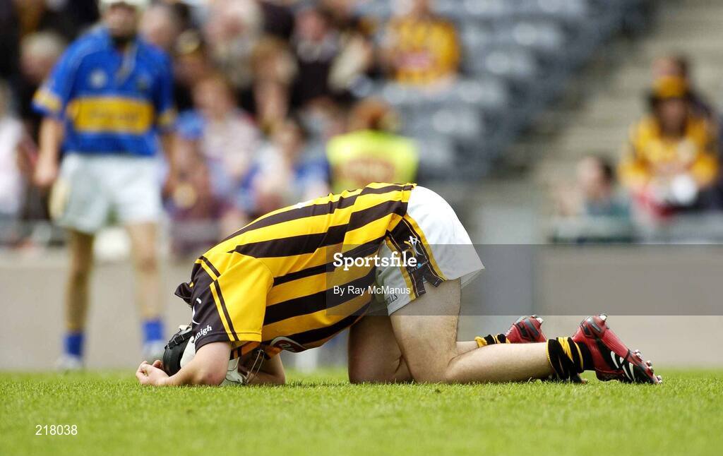 13 August 2006; Kieran Mooney, Kilkenny, at the end of the game. All-Ireland Minor Hurling Championship, Semi-Final, Kilkenny v Tipperary, Croke Park, Dublin. Picture credit; Ray McManus / SPORTSFILE