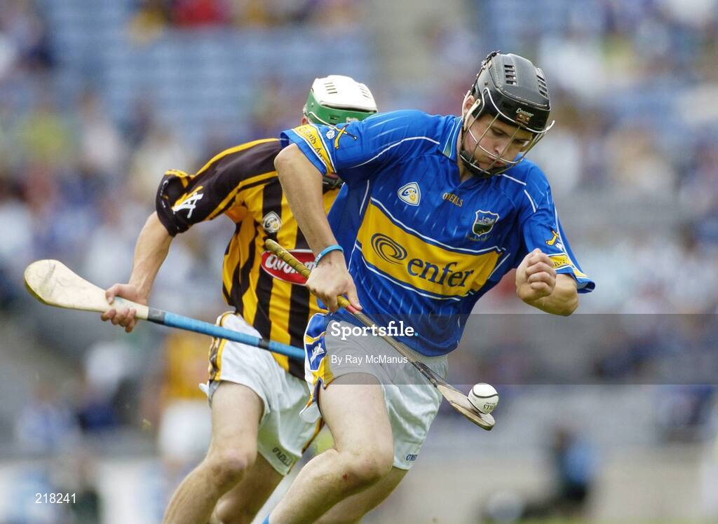 13 August 2006; Patrick Bourke, Tipperary, in action against John Fitzpatrick,  Kilkenny. All-Ireland Minor Hurling Championship, Semi-Final, Kilkenny v Tipperary, Croke Park, Dublin. Picture credit; Ray McManus / SPORTSFILE