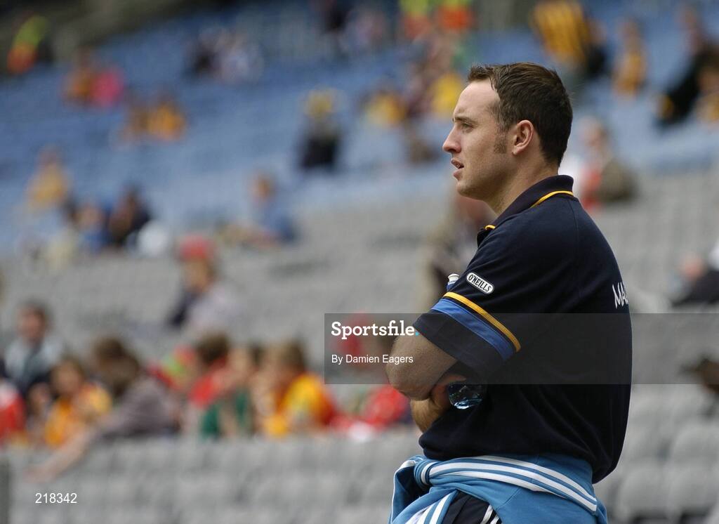 13 August 2006; Tipperary senior hurler Eoin Kelly watches the match. All-Ireland Minor Hurling Championship, Semi-Final, Kilkenny v Tipperary, Croke Park, Dublin. Picture credit; Damien Eagers / SPORTSFILE