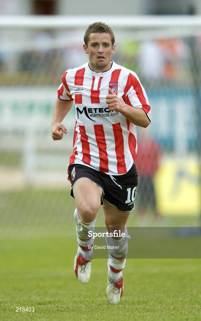 27 July 2006; Kevin McHugh, Derry City. UEFA Cup 1st Round, 2nd Leg, Derry City v IFK Gotheburg, Brandywell, Derry. Picture credit; David Maher / SPORTSFILE