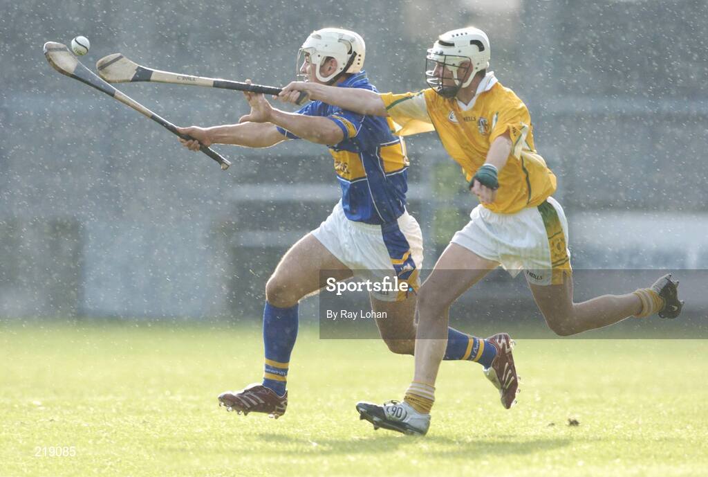 19 August 2006; Ray McLoughney, Tipperary, in action against Aaron Graffin, Antrim. Erin All-Ireland U21 Hurling Championship Semi-Final, Tipperary v Antrim, Parnell Park, Dublin. Picture credit; Ray Lohan / SPORTSFILE