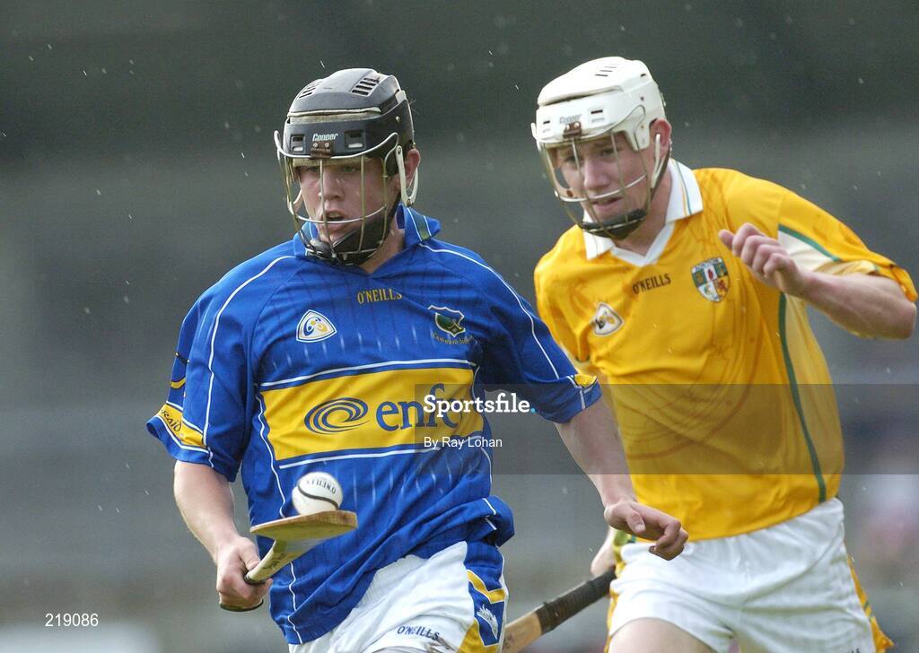 19 August 2006; Darragh Hickey, Tipperary, in action against Joey Scullion, Antrim. Erin All-Ireland U21 Hurling Championship Semi-Final, Tipperary v Antrim, Parnell Park, Dublin. Picture credit; Ray Lohan / SPORTSFILE