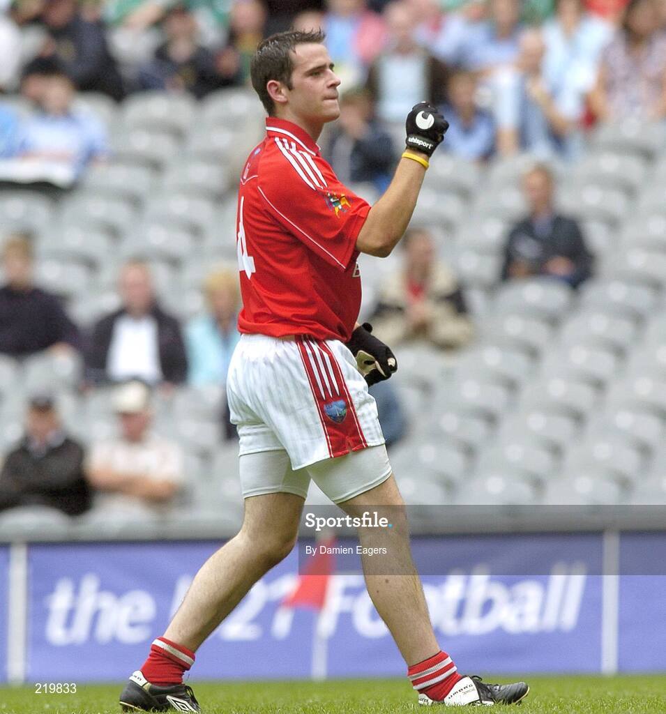 27 August 2006; Shane Lennon, Louth, celebrates after scoring a goal. Tommy Murphy Cup Final, Louth v Leitrim, Croke Park, Dublin. Picture credit; Damien Eagers / SPORTSFILE