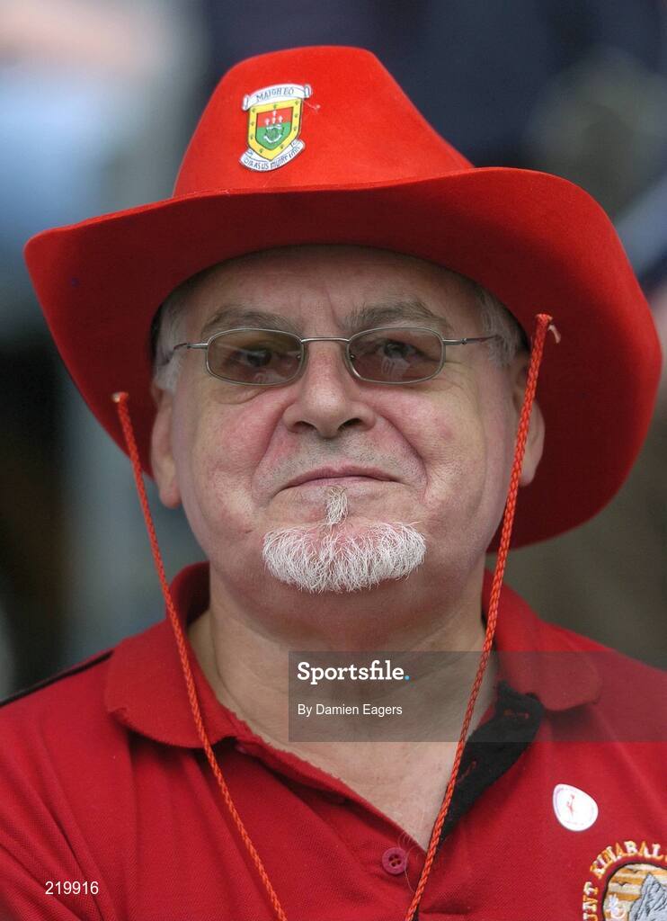 27 August 2006; Mayo supporter Cathal Finucane watches the match. Bank of Ireland All-Ireland Senior Football Championship Semi-Final, Dublin v Mayo, Croke Park, Dublin. Picture credit; Damien Eagers / SPORTSFILE