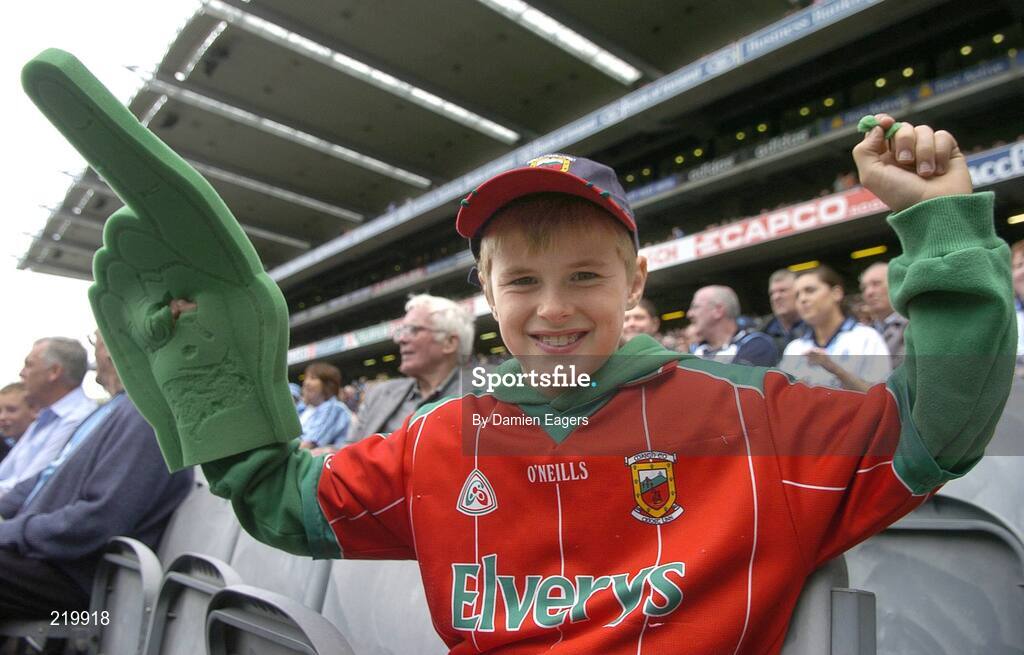27 August 2006; Mayo supporter Gareth Dunne, from Castlebar, Co, Mayo, at the game. Bank of Ireland All-Ireland Senior Football Championship Semi-Final, Dublin v Mayo, Croke Park, Dublin. Picture credit; Damien Eagers / SPORTSFILE