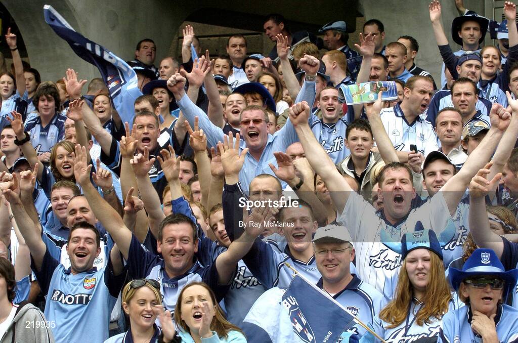 27 August 2006; Dublin supporters on Hill 16 before the game. Bank of Ireland All-Ireland Senior Football Championship Semi-Final, Dublin v Mayo, Croke Park, Dublin. Picture credit; Ray McManus / SPORTSFILE