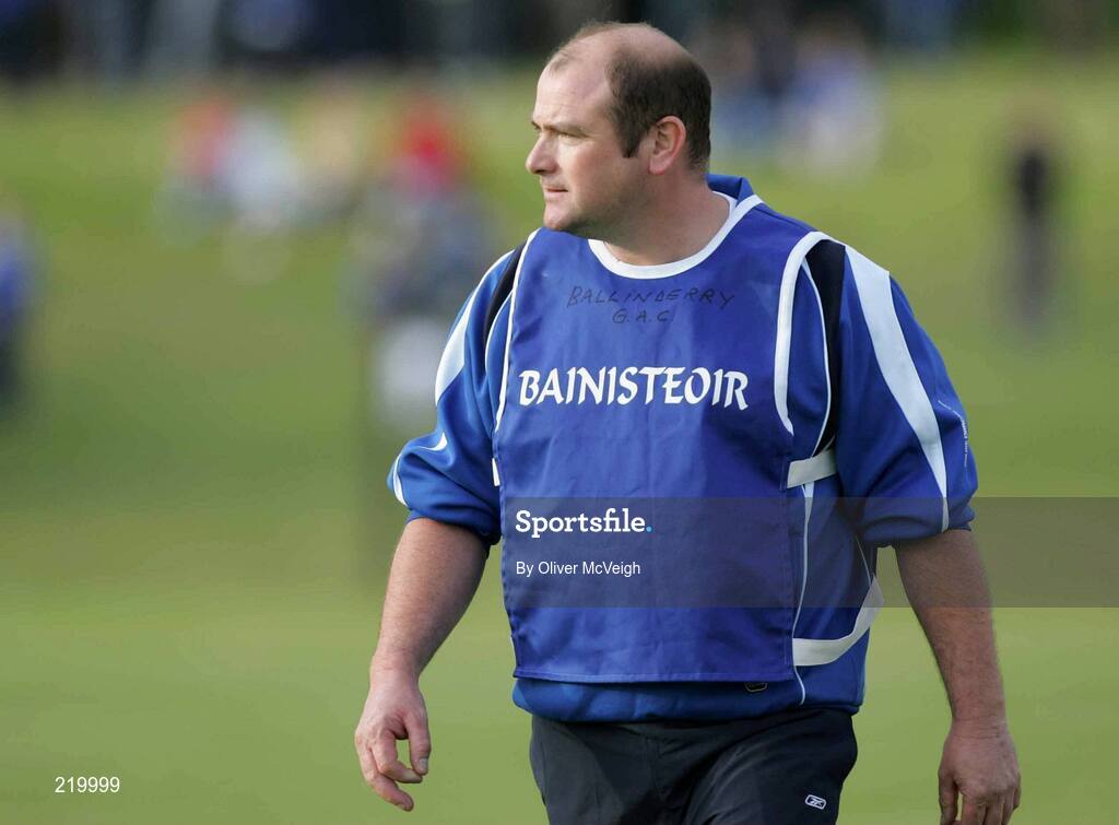 27 August 2006; Martin McKinless, Ballinderry manager. The Elk Derry Senior Football Championship Quarter Final, Bellaghy v Ballinderry, Ballinascreen, Co. Derry. Picture credit: Oliver McVeigh / SPORTSFILE