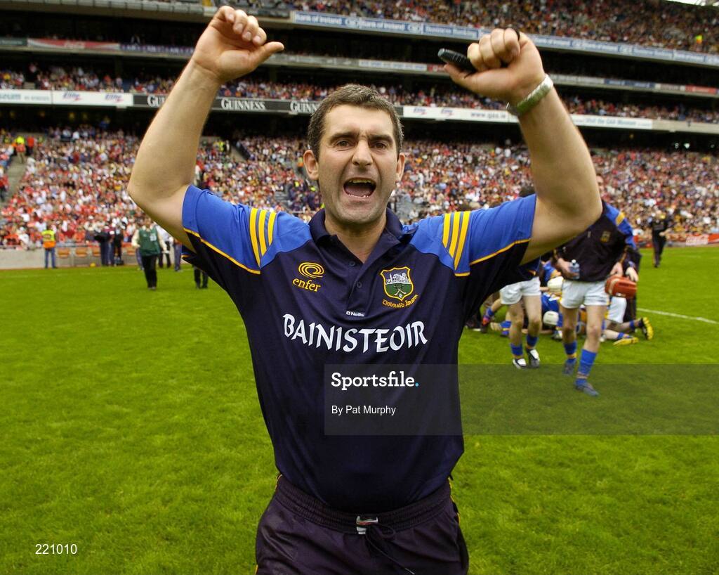 3 September 2006; Tipperary manager Liam Sheedy celebrates after the final whistle. ESB All-Ireland Minor Hurling Championship Final, Galway v Tipperary, Croke Park, Dublin. Picture credit: Pat Murphy / SPORTSFILE
