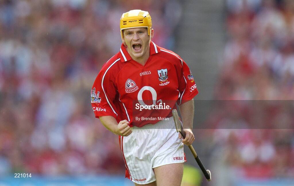 3 September 2006; Joe Deane, Cork, celebrates scoring an early point. Guinness All-Ireland Senior Hurling Championship Final, Cork v Kilkenny, Croke Park, Dublin. Picture credit: Brendan Moran / SPORTSFILE