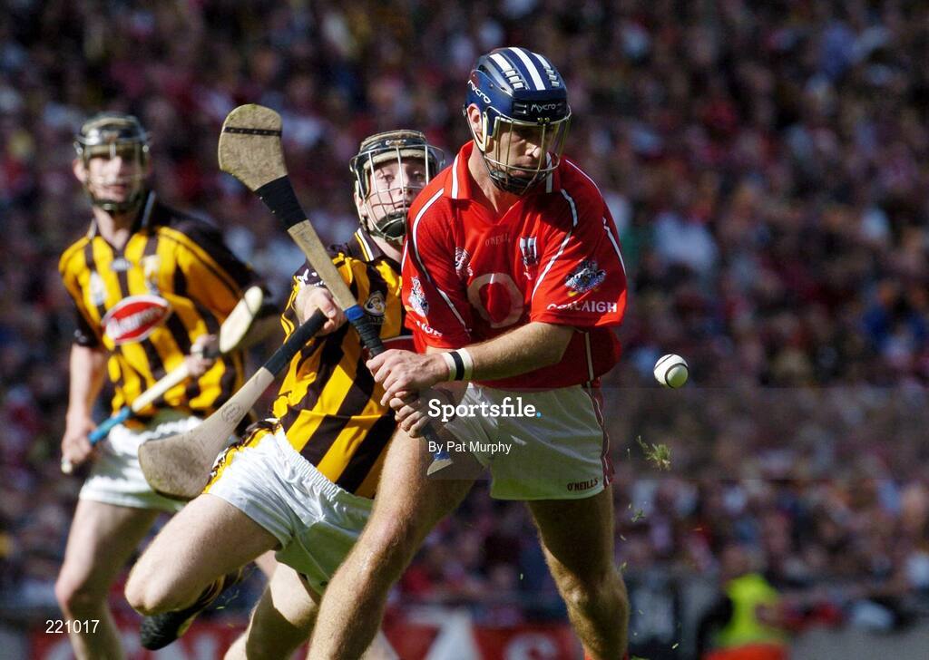 3 September 2006; Ronna Curran, Cork, in action against Aidsan Fogarty, Kilkenny. Guinness All-Ireland Senior Hurling Championship Final, Cork v Kilkenny, Croke Park, Dublin. Picture credit: Pat Murphy / SPORTSFILE