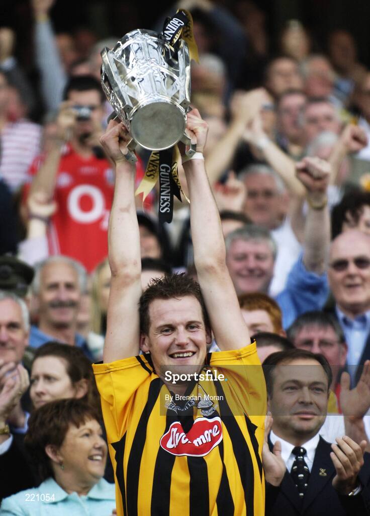 3 September 2006; Kilkenny captain Jackie Tyrrell lifts the Liam MacCarthy cup after the game. Guinness All-Ireland Senior Hurling Championship Final, Cork v Kilkenny, Croke Park, Dublin. Picture credit: Brendan Moran / SPORTSFILE