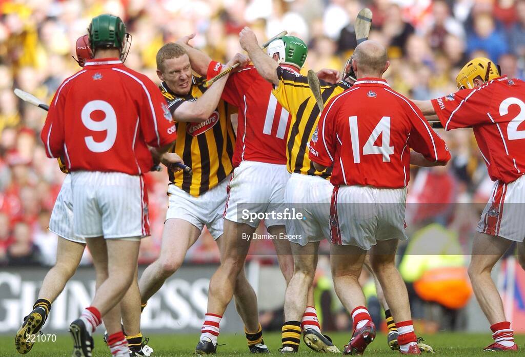 3 September 2006; Kilkenny's James Ryall tussles with Cork's Niall McCarthy (11). Guinness All-Ireland Senior Hurling Championship Final, Cork v Kilkenny, Croke Park, Dublin. Picture credit: Damien Eagers / SPORTSFILE