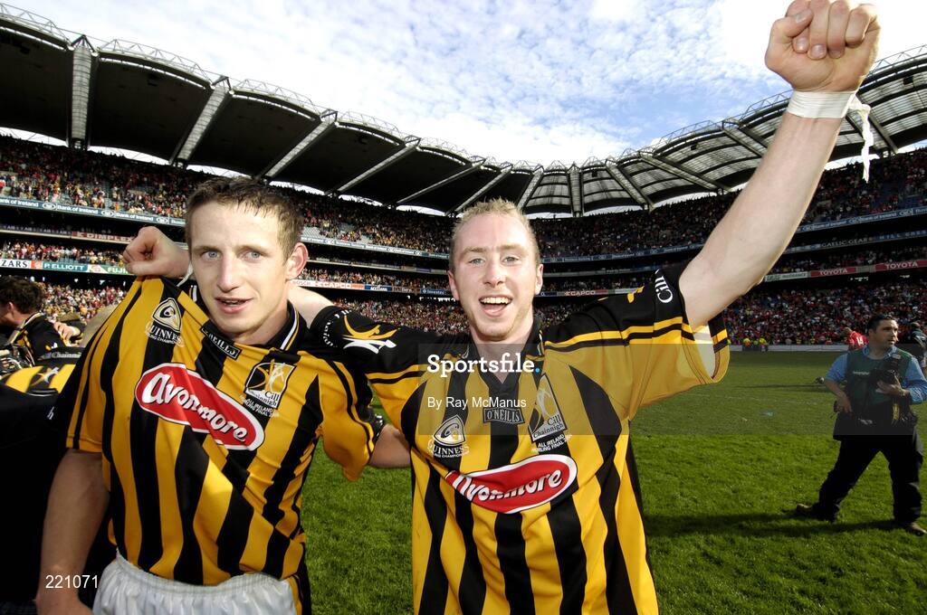 3 September 2006; James 'Cha' Fitzpatrick and John Tennyson, Kilkenny, celebrate victory. Guinness All-Ireland Senior Hurling Championship Final, Cork v Kilkenny, Croke Park, Dublin. Picture credit: Ray McManus / SPORTSFILE