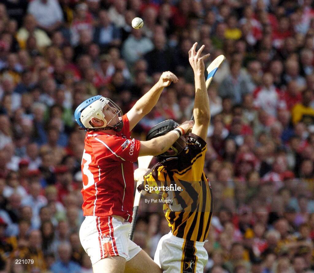 3 September 2006; Kieran Murphy, Cork, in action against Jackie Tyrrell, Kilkenny. Guinness All-Ireland Senior Hurling Championship Final, Cork v Kilkenny, Croke Park, Dublin. Picture credit: Pat Murphy / SPORTSFILE