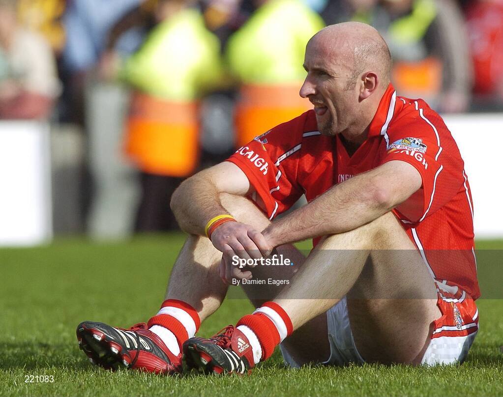 3 September 2006; Cork's Brian Corcoran after defeat to Kilkenny. Guinness All-Ireland Senior Hurling Championship Final, Cork v Kilkenny, Croke Park, Dublin. Picture credit: Damien Eagers / SPORTSFILE