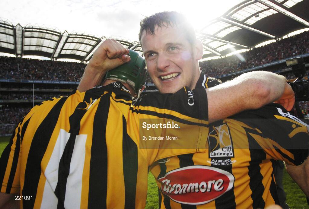3 September 2006; Kilkenny captain Jackie Tyrrell, right, celebrates with Henry Shefflin after victory over Cork. Guinness All-Ireland Senior Hurling Championship Final, Cork v Kilkenny, Croke Park, Dublin. Picture credit: Brendan Moran / SPORTSFILE