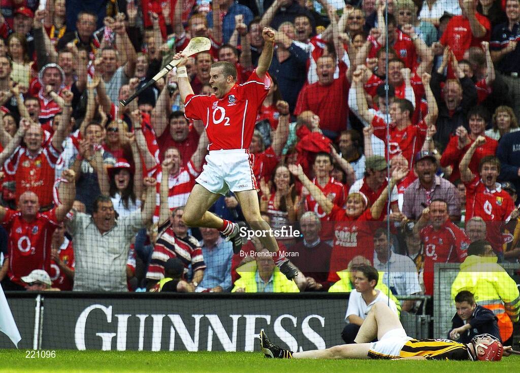 3 September 2006; Ben O'Connor, Cork, celebrates after scoring his side's late goal. Guinness All-Ireland Senior Hurling Championship Final, Cork v Kilkenny, Croke Park, Dublin. Picture credit: Brendan Moran / SPORTSFILE