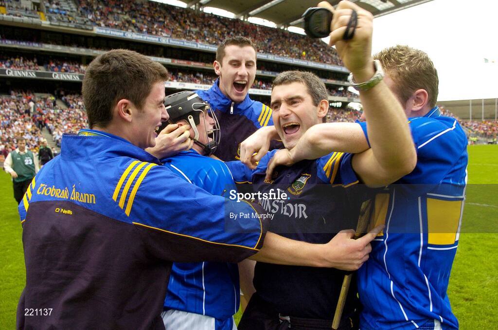 3 September 2006; Tipperary manager Liam Sheedy, second from right, celebrates with his players after the game. ESB All-Ireland Minor Hurling Championship Final, Galway v Tipperary, Croke Park, Dublin. Picture credit: Pat Murphy / SPORTSFILE