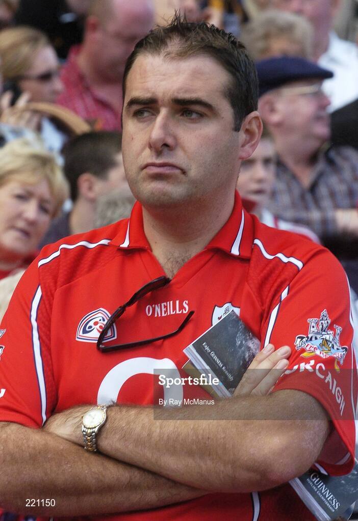 3 September 2006; A Cork supporter at half-time. Guinness All-Ireland Senior Hurling Championship Final, Cork v Kilkenny, Croke Park, Dublin. Picture credit: Ray McManus / SPORTSFILE