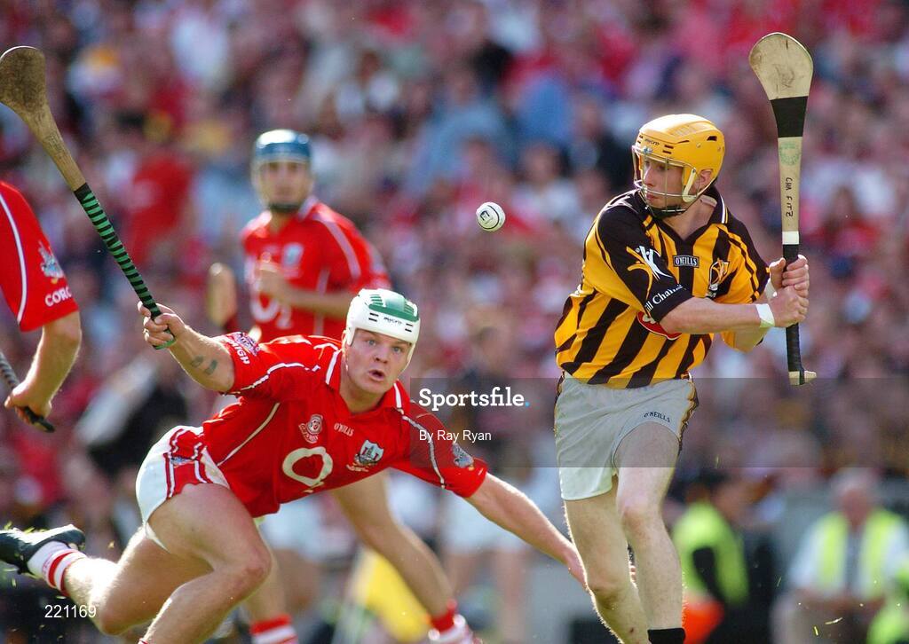 3 September 2006; Niall McCarthy, Cork, in action against James Fitzpatrick, Kilkenny. Guinness All-Ireland Senior Hurling Championship Final, Cork v Kilkenny, Croke Park, Dublin. Picture credit: Ray Ryan / SPORTSFILE
