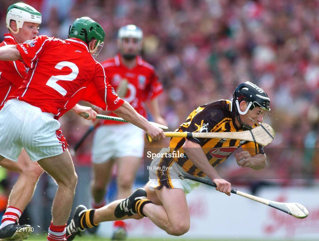 3 September 2006;  Cork's Brian Murphy and Niall McCarthy in action against Derek Lyng, Kilkenny. Guinness All-Ireland Senior Hurling Championship Final, Cork v Kilkenny, Croke Park, Dublin. Picture credit: Ray Ryan / SPORTSFILE