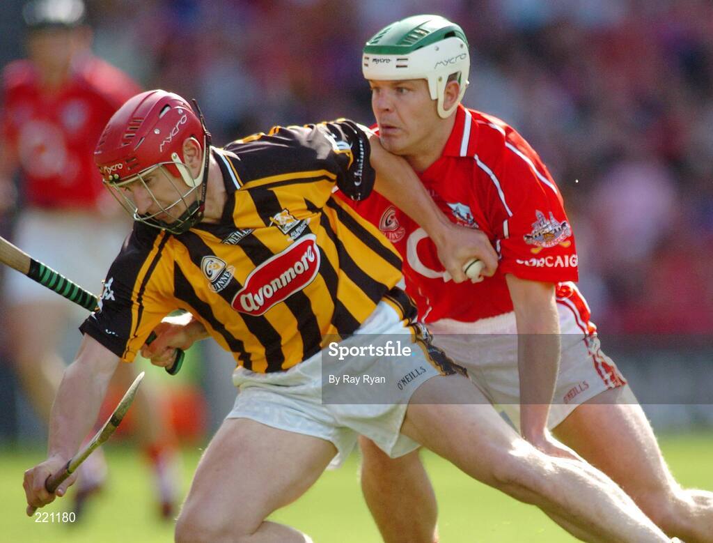 3 September 2006; Niall McCarthy, Cork, in action against John Tennyson, Kilkenny. Guinness All-Ireland Senior Hurling Championship Final, Cork v Kilkenny, Croke Park, Dublin. Picture credit: Ray Ryan / SPORTSFILE