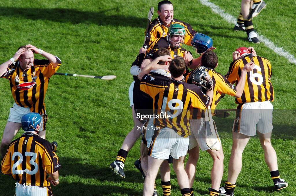 3 September 2006;  Kilkenny players celebrate after the final whistle. Guinness All-Ireland Senior Hurling Championship Final, Cork v Kilkenny, Croke Park, Dublin. Picture credit: Ray Ryan / SPORTSFILE