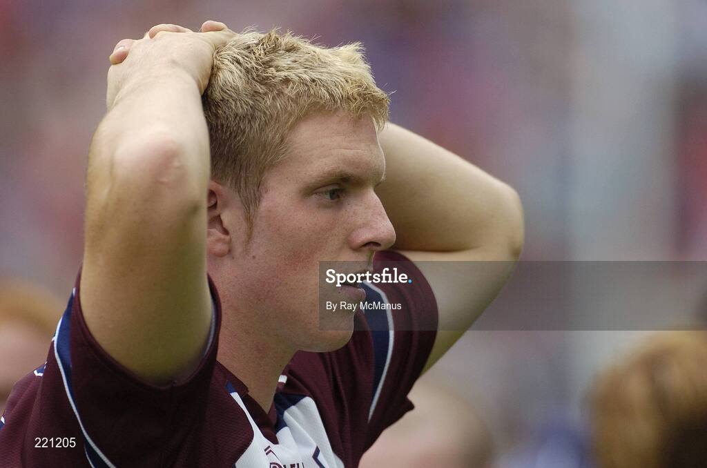 3 September 2006; The Galway goalkeeper James Skehill at the end of the game. ESB All-Ireland Minor Hurling Championship Final, Galway v Tipperary, Croke Park, Dublin. Picture credit: Ray McManus / SPORTSFILE